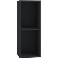 SCHALLPLATTENREGAL Schwarz  - Schwarz, Basics, Holzwerkstoff (34/72/30cm) - MID.YOU