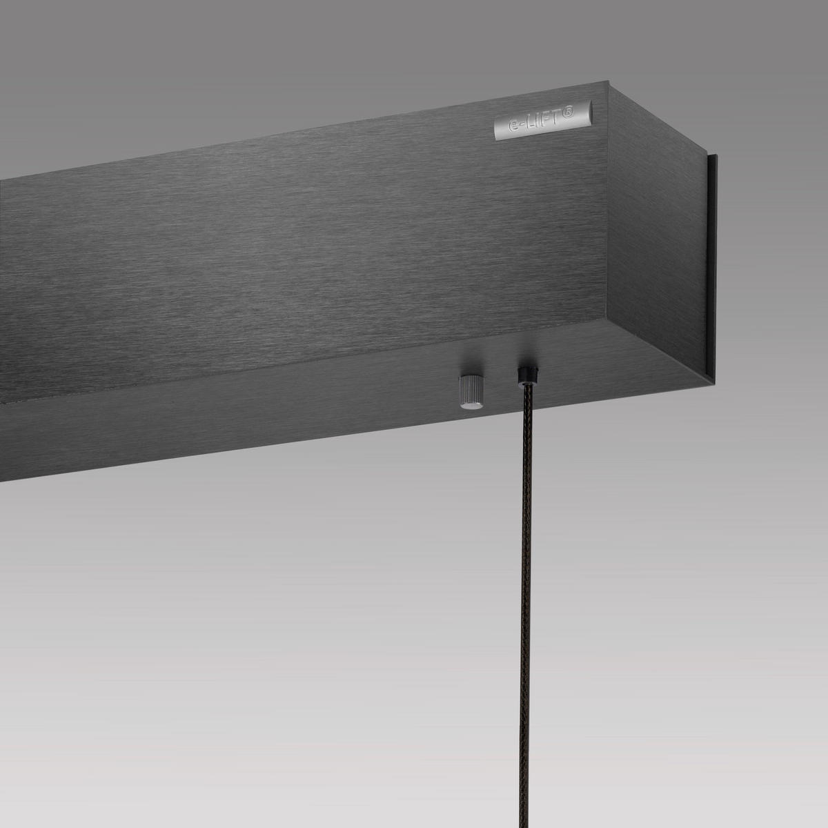 LED-PENDELLEUCHTE 120/8,2/240 cm  - Grau, Design, Kunststoff/Metall (120/8,2/240cm) - Neuhaus PURE