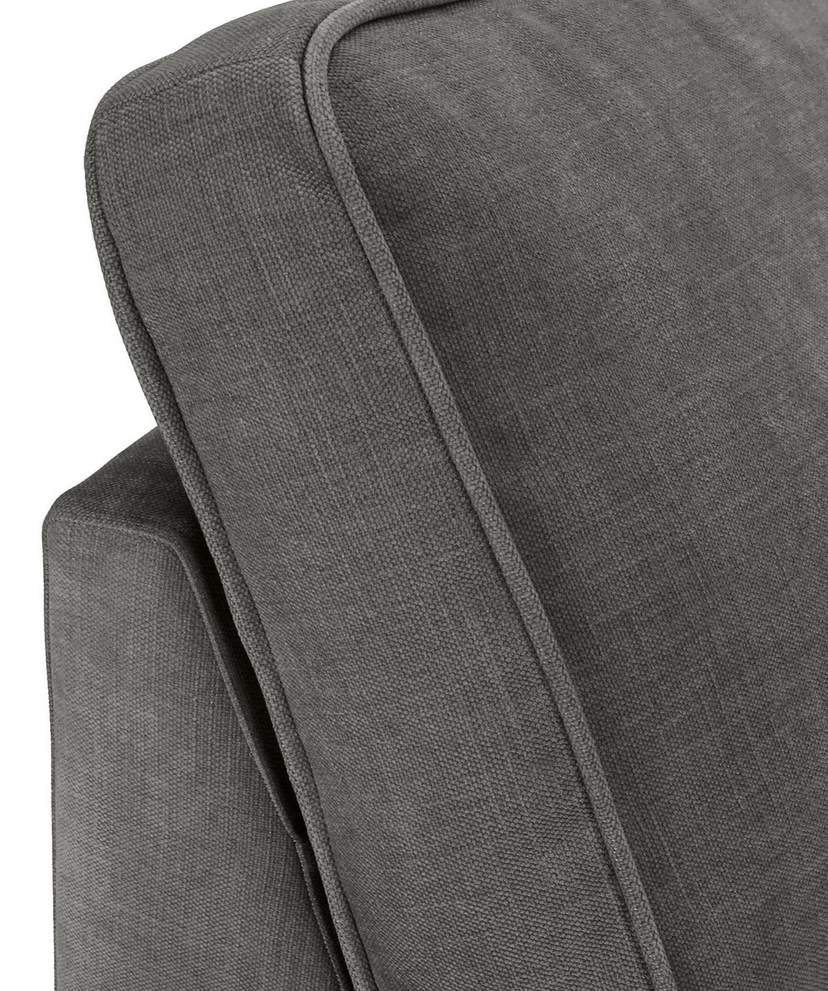 ECKSOFA Flachgewebe Taupe  - Taupe/Schwarz, Modern, Kunststoff/Textil (228/307cm) - Carryhome