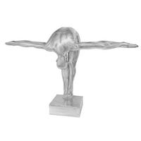SKULPTUR - Silberfarben, LIFESTYLE, Kunststoff (117/38/80cm) - Ambia Home