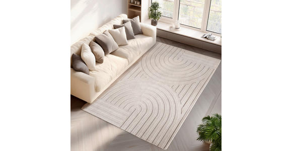 FLACHWEBETEPPICH 240/340 cm Pompei Creme  - Creme, KONVENTIONELL, Textil (240/340cm) - Novel