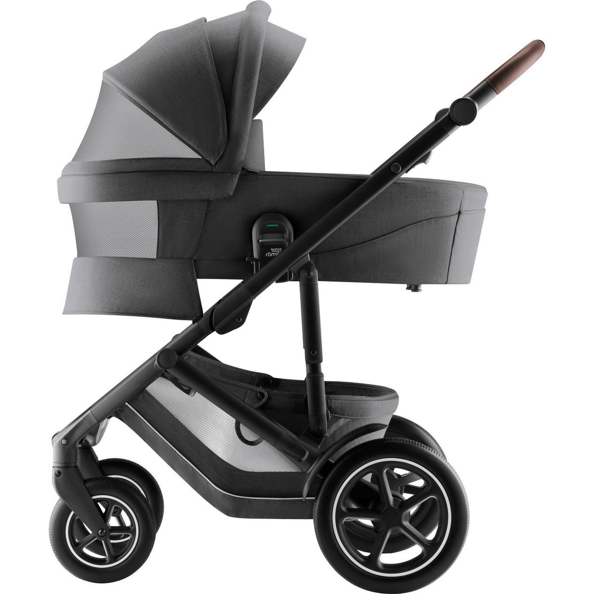 LIEGEWANNE Smile 5Z  - Grau, Basics, Textil/Metall (20/43/85.5cm) - Britax Römer
