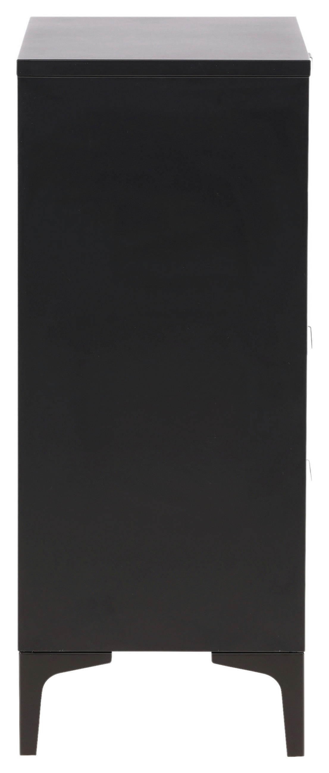 LOWBOARD  in 78/98/40 cm  - Schwarz, Design, Metall (78/98/40cm) - Livetastic