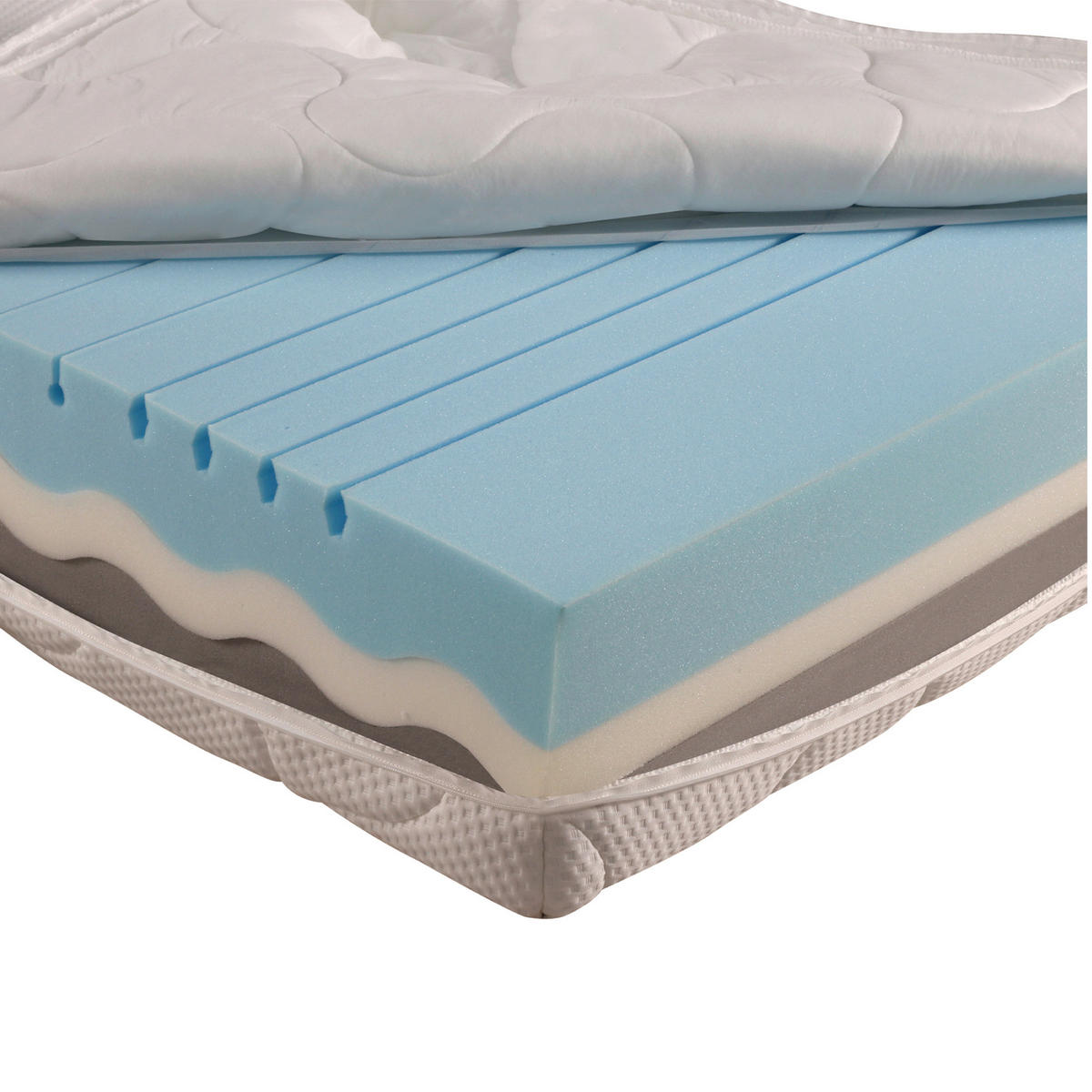 WENDEMATRATZE 140/200 cm Höhe ca. 24 cm  - KONVENTIONELL, Textil (140/200cm) - Sleeptex