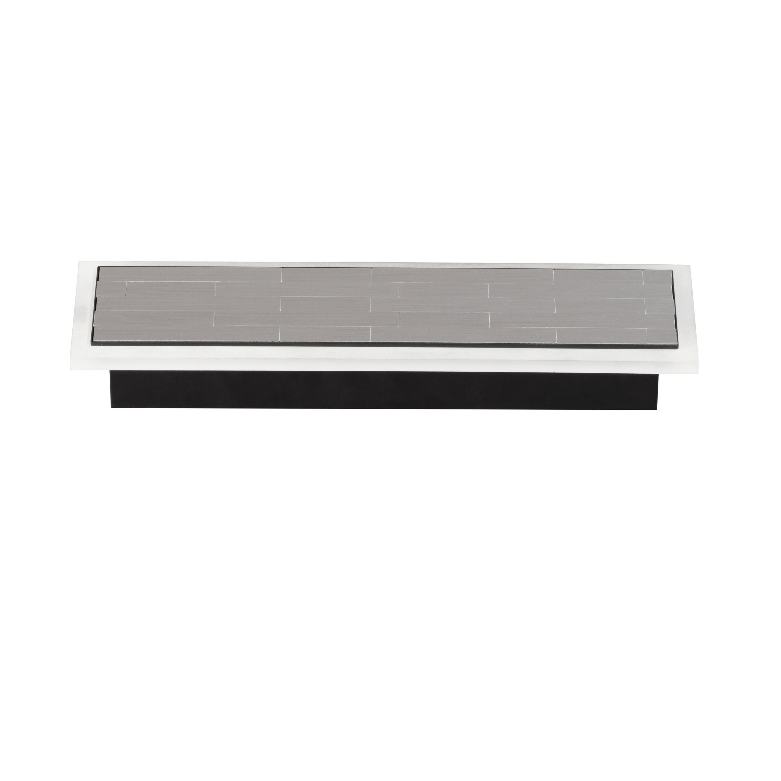 LED-WANDLEUCHTE Aluro 4,7/9,7/33 cm  - Nickelfarben, Design, Metall (4,7/9,7/33cm)