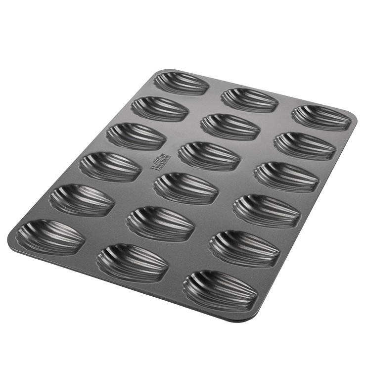 BÄRENTATZEN-/MADELEINEFORM - Anthrazit, Basics, Metall (37,1/26,5/1,5cm) - Birkmann