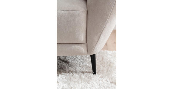 RÉCAMIERE Naturfarben Chenille Zierkissen, Rücken echt  - Schwarz/Naturfarben, KONVENTIONELL, Textil/Metall (224/70/97cm) - Hom`in