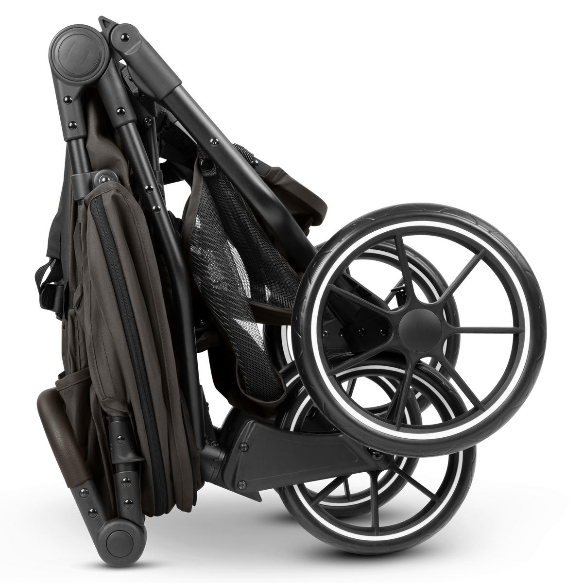 GESCHWISTERWAGEN Bayamo  - Dunkelbraun/Schwarz, Basics, Textil/Metall (105,5/76,5/105cm) - ABC Design