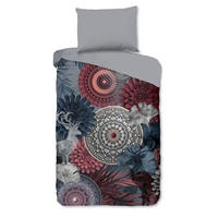 BETTWÄSCHE HIP Flanell, Biber 140/200 cm  - Bordeaux/Anthrazit, Basics, Textil (140/200cm)