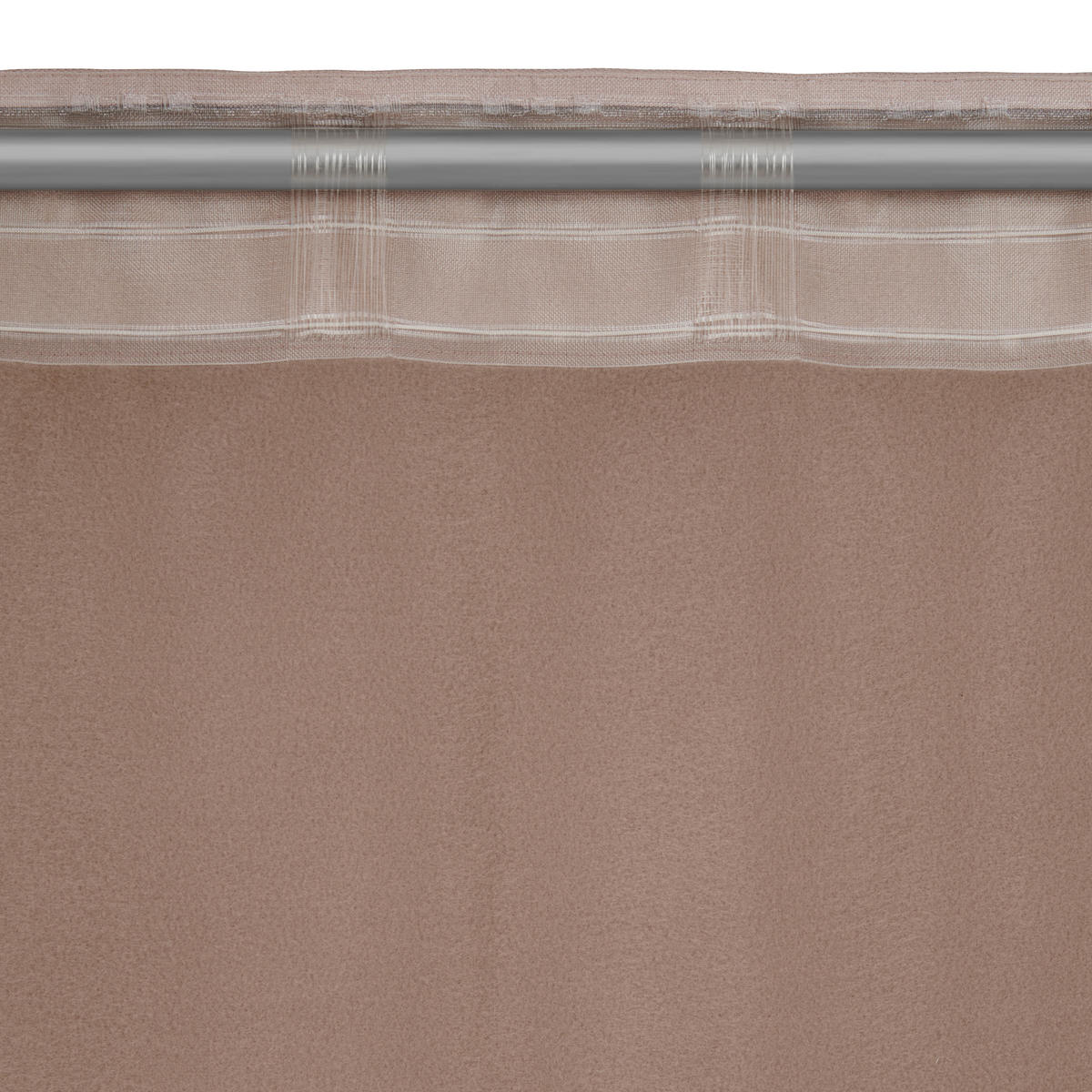 WÄRMESCHUTZVORHANG blickdicht  - Naturfarben, KONVENTIONELL, Textil (135/245cm)