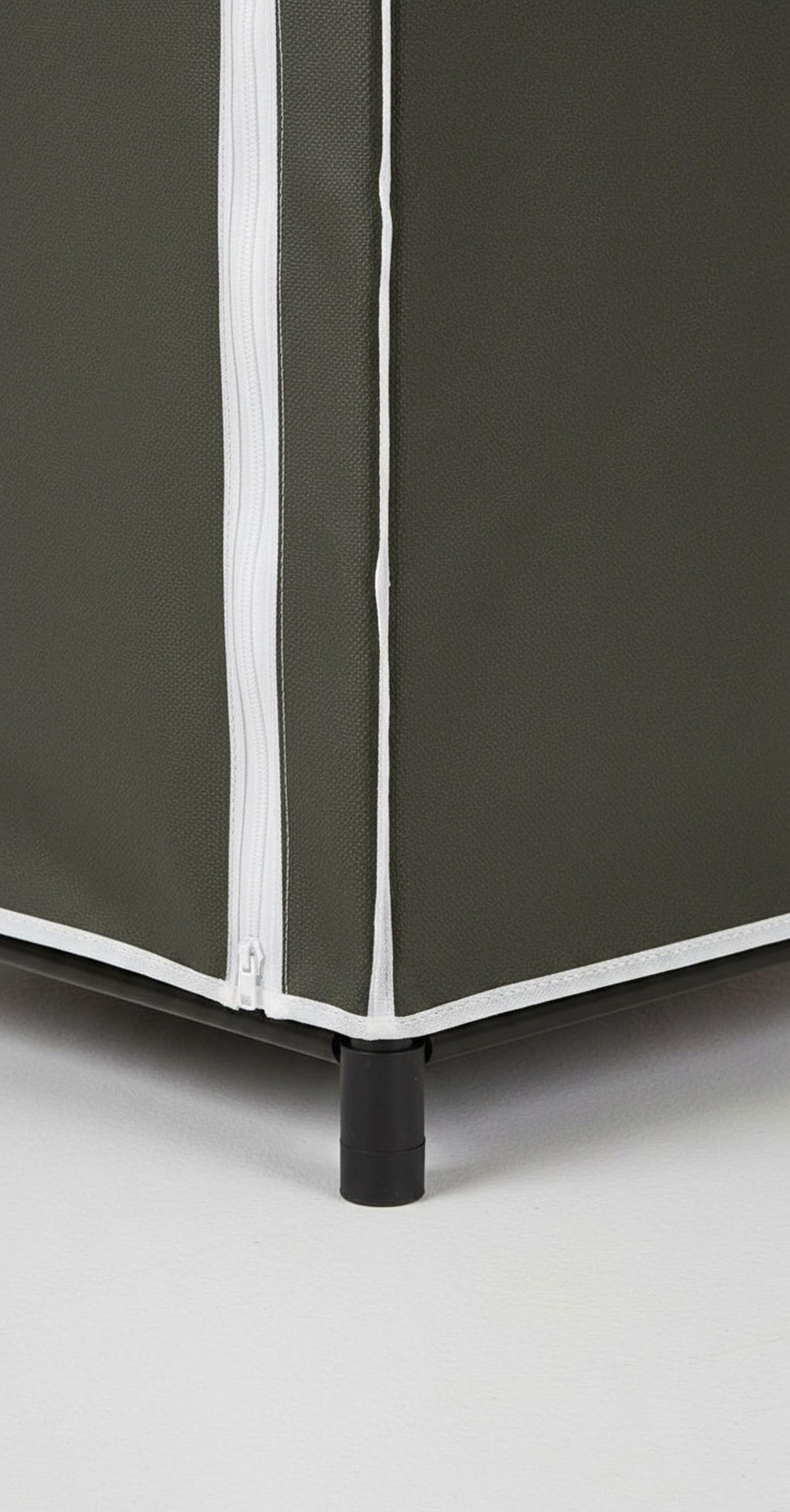 STOFFSCHRANK 75/160/50 cm  in Grau  - Grau, Basics, Kunststoff/Textil (75/160/50cm) - Carryhome