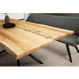 ESSTISCH in Holz, Metall 160/90/76 cm  - Eichefarben/Schwarz, Design, Holz/Metall (160/90/76cm) - Moderano