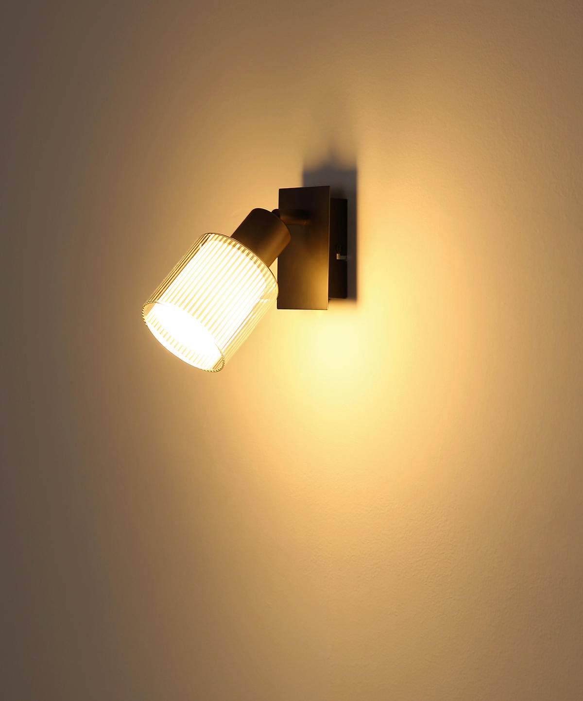 STRAHLER 8/18,8 cm   - Schwarzchrom/Weiß, Basics, Glas/Metall (8/18,8cm) - Globo