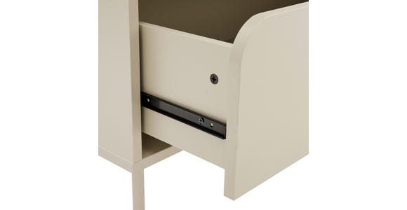 HIGHBOARD  in 80/128/40 cm  - Seidengrau, Design, Holzwerkstoff/Metall (80/128/40cm) - Xora