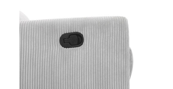 RELAXSESSEL Cord Relaxfunktion    - Hellgrau/Schwarz, Design, Textil/Metall (78/107/95cm) - Carryhome