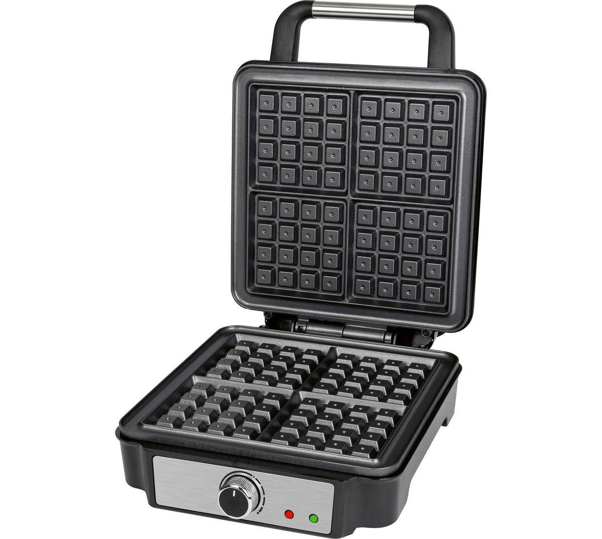 WAFFELAUTOMAT  - Edelstahlfarben/Schwarz, Basics, Kunststoff/Metall (24,4/10,2/32,8cm)