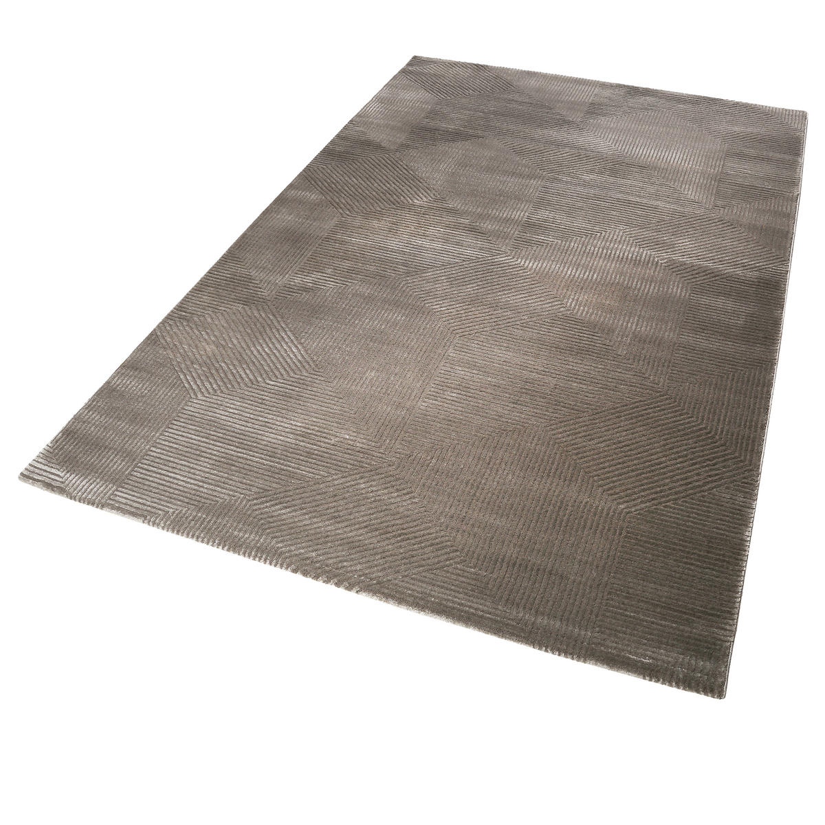 WEBTEPPICH 133/200 cm Velvet Groove Taupe  - Taupe, KONVENTIONELL, Textil (133/200cm) - Esprit