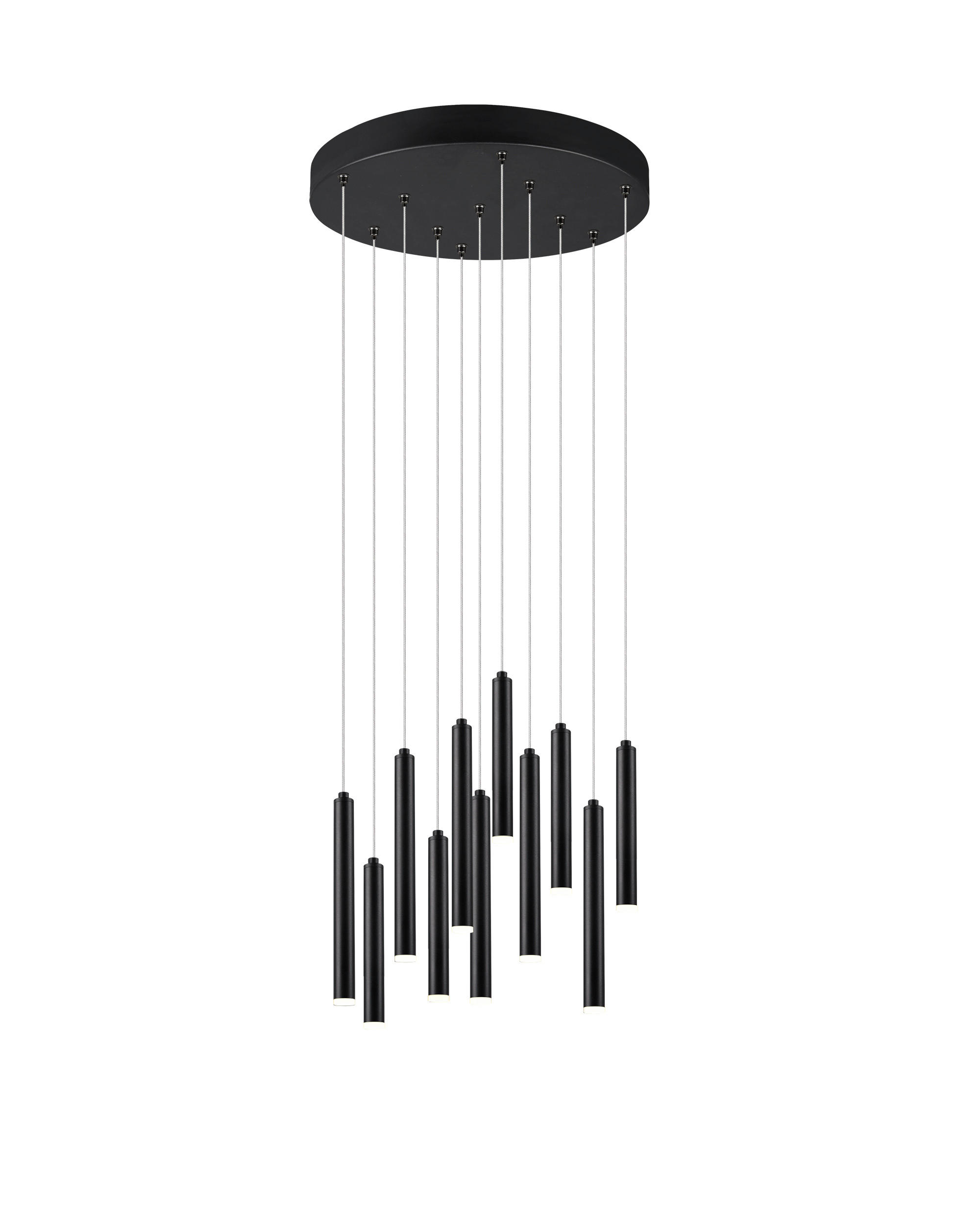 ZÁVĚSNÉ LED SVÍTIDLO, 40/150 cm  - černá, Trend, kov (40/150cm)