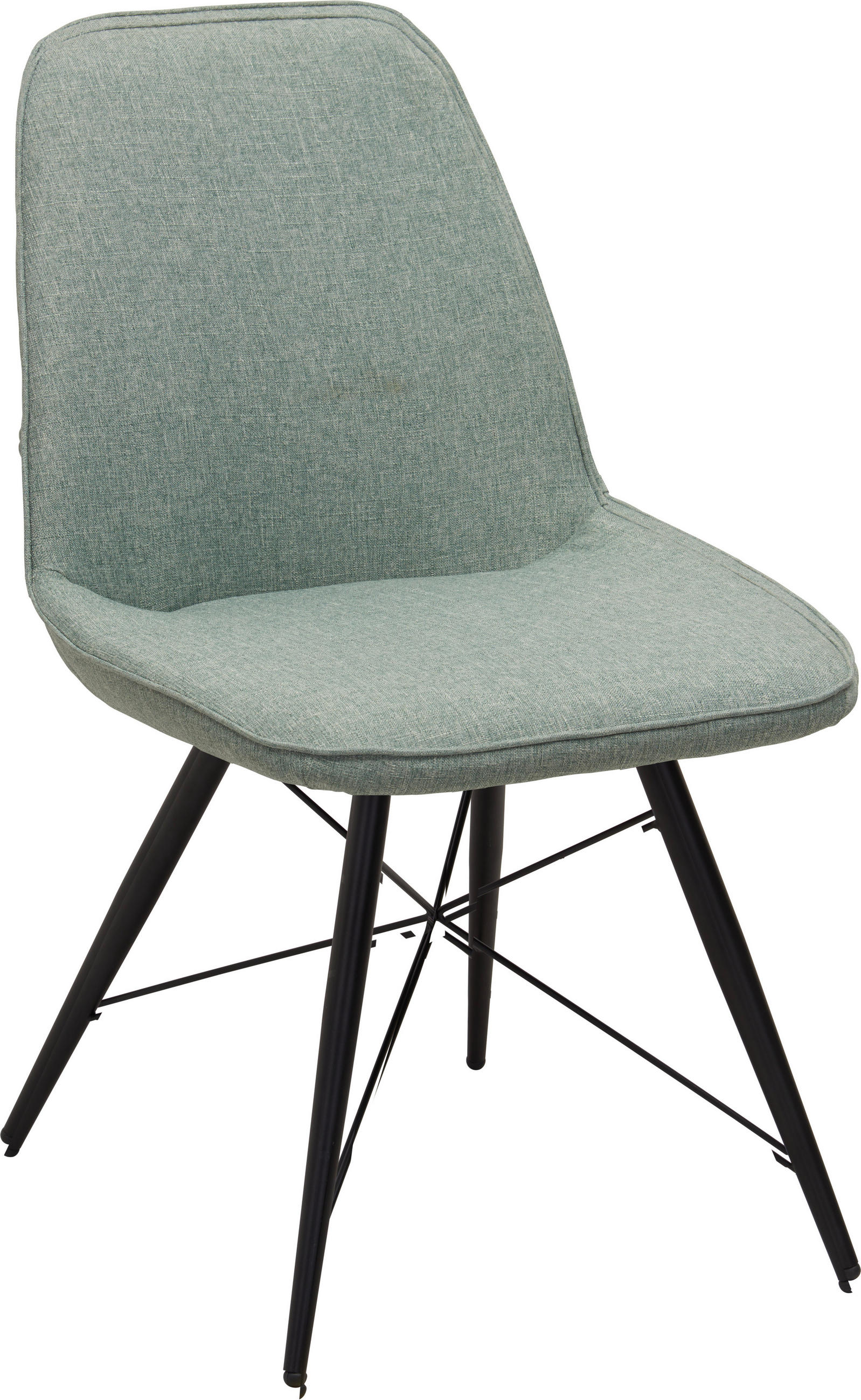 STUHL in Metall, Textil Grün, Schwarz - Schwarz/Grün, Design, Textil/Metall (60/86/58cm) - Carryhome