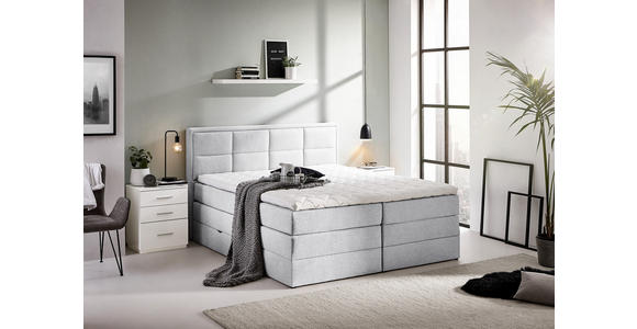 NACHTSCHRANK 50/60/40 cm - Weiß Hochglanz/Alufarben, Design, Holzwerkstoff/Kunststoff (50/60/40cm) - Carryhome