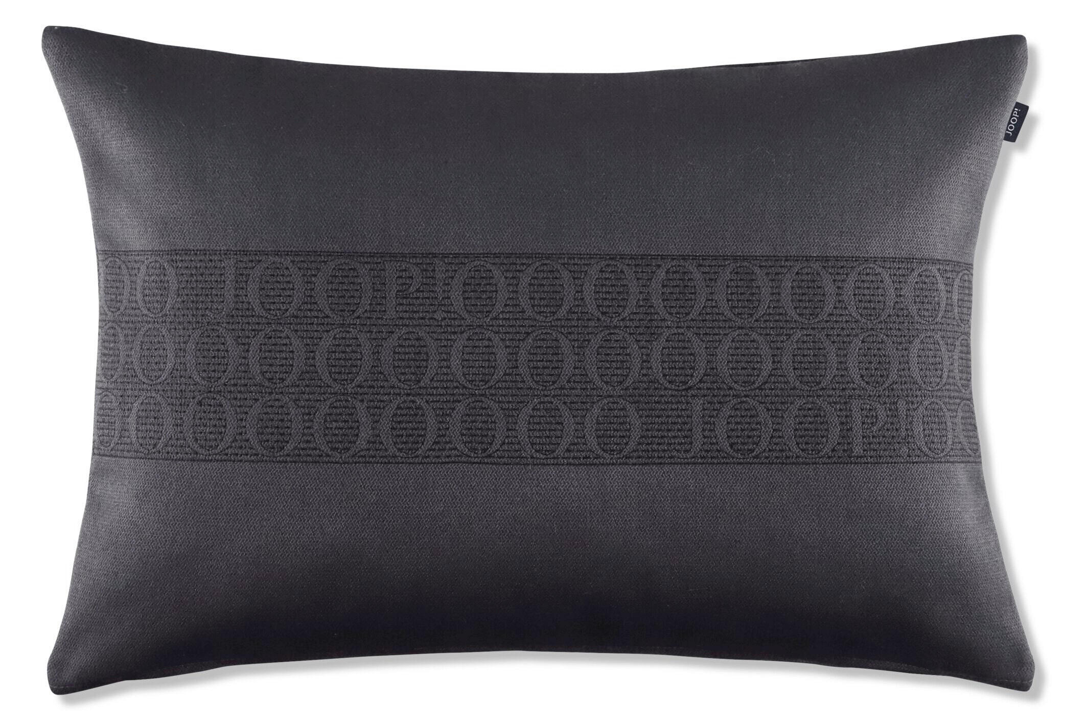 Joop! Kissenbezug J! Signature Stripes anthrazit Anthrazit, Grau 40x60 cm