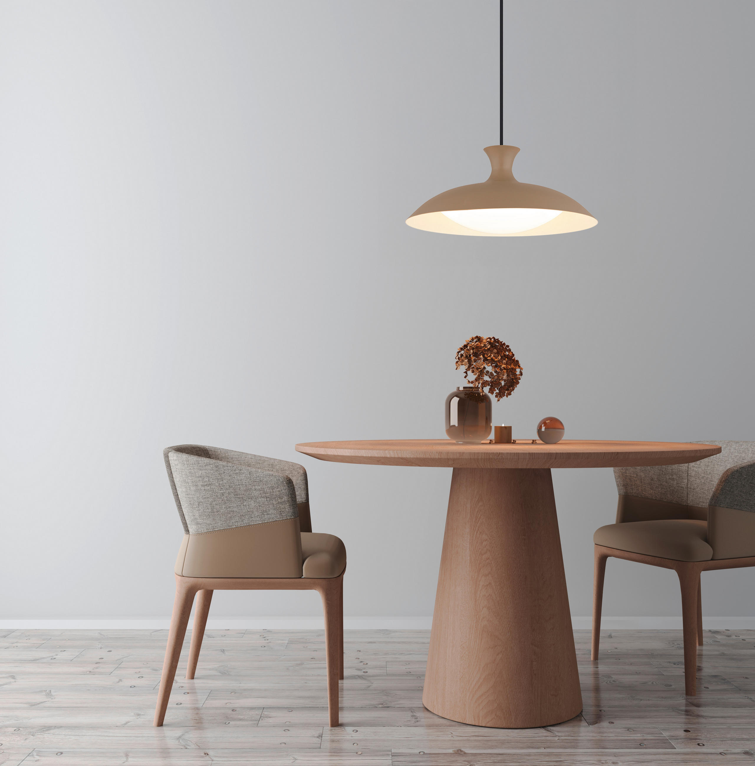 LED-HÄNGELEUCHTE ROCHA 40/150 cm   - Sandfarben/Opal, KONVENTIONELL, Kunststoff/Metall (40/150cm) - Globo