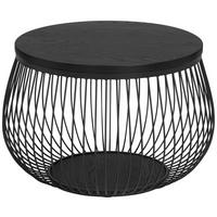 COUCHTISCH in Holz, Metall, Holzwerkstoff 70/70/45 cm  - Schwarz, Design, Holz/Holzwerkstoff (70/70/45cm) - MID.YOU