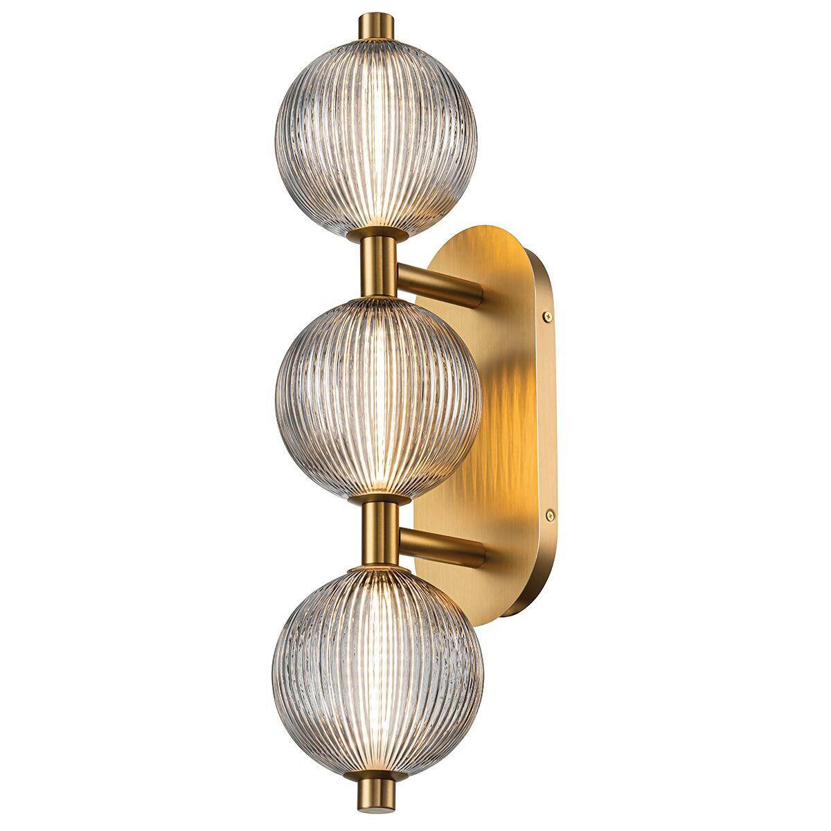 WANDLEUCHTE Eurofase 15,1/58,7 cm   - Goldfarben, KONVENTIONELL, Glas/Metall (15,1/58,7cm) - Elstead Lighting