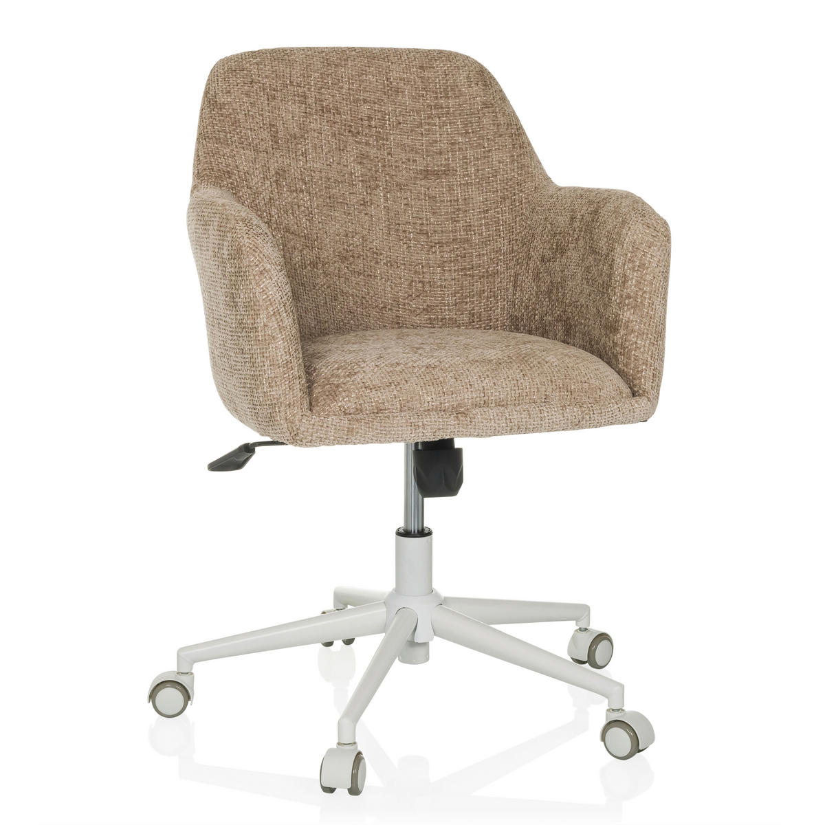 DREHSTUHL Beige  - Beige/Weiß, MODERN, Kunststoff/Textil (58/78/60cm) - MID.YOU