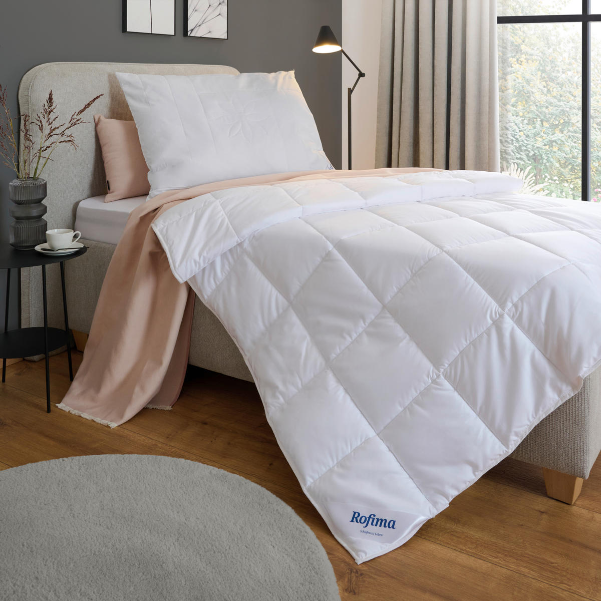 KOPFPOLSTER 70/90 cm  Novella  - Weiß, Basics, Naturmaterialien/Textil (70/90cm) - Rofima