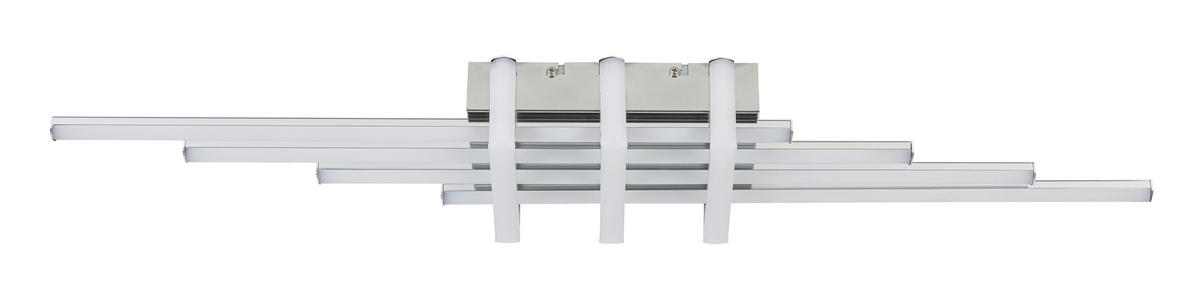 DECKENLEUCHTE    78/14/8 cm  - Chromfarben, Trend, Kunststoff/Metall (78/14/8cm) - Collett's Monde