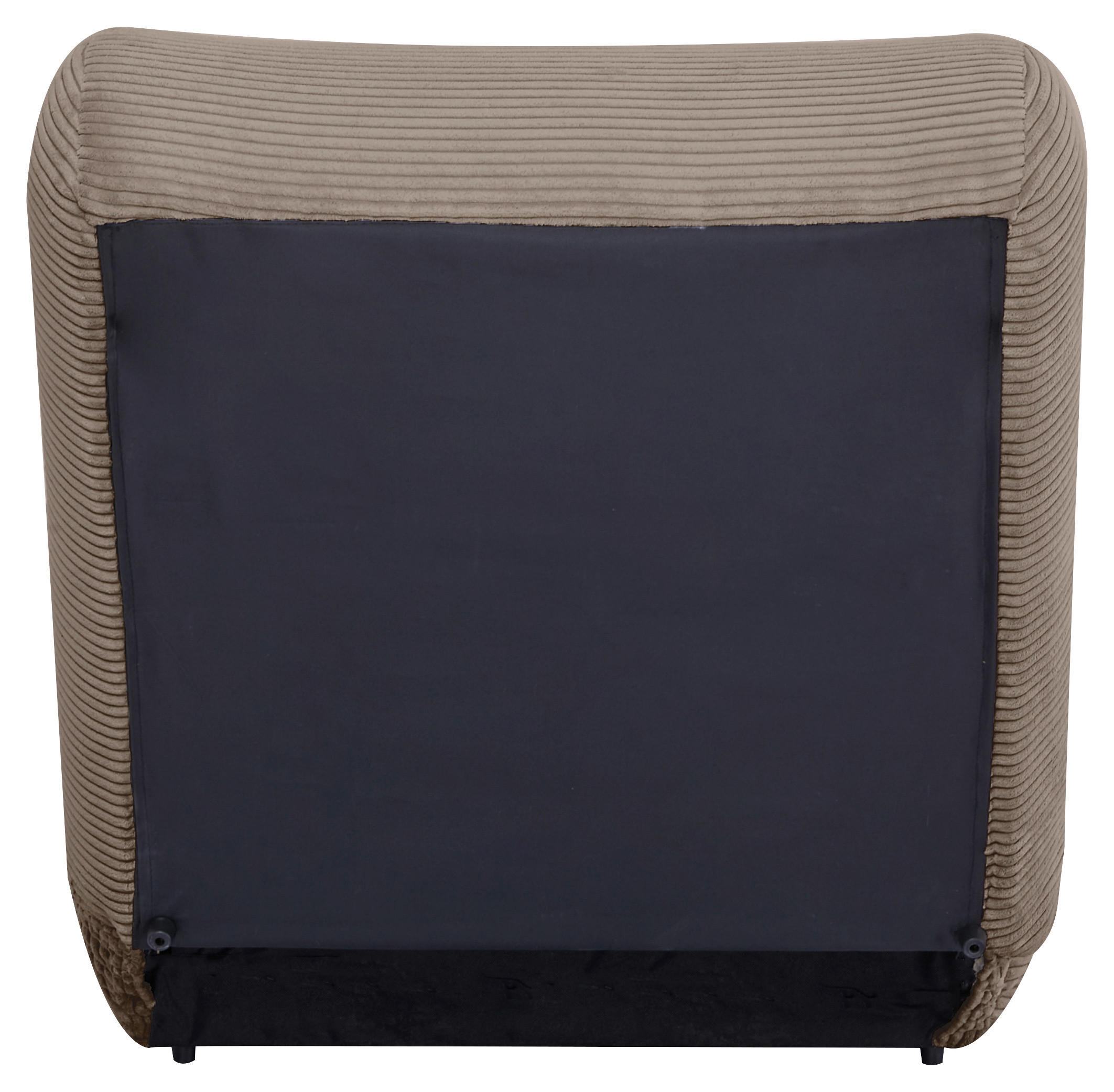 SCHLAFSESSEL LUNA Cord Braun Liegefunktion  - Braun, Design, Textil (81/88/160cm) - Livetastic