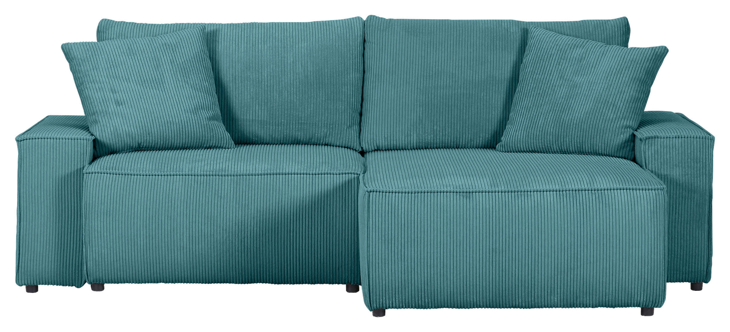 HÖRNSOFFA i manchester petrol  - petrol/svart, Klassisk, textil/plast (250/153cm) - MID.YOU