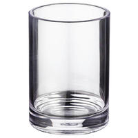 KELÍMEK NA ZUBNÍ KARTÁČEK průhledné - průhledné, Basics, plast (7,5/10/7,5cm) - Sadena