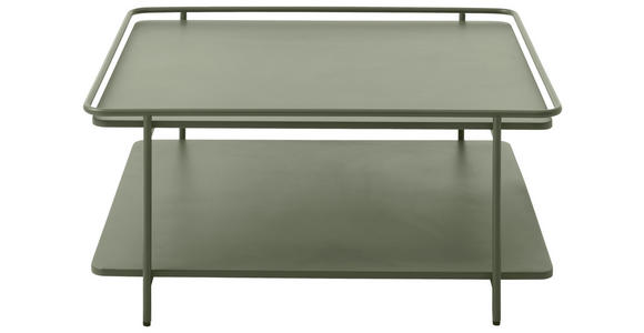 COUCHTISCH 75/75/34,3 cm quadratisch Olivgrün - Olivgrün, Basics, Metall (75/75/34,3cm) - Xora