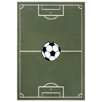 KINDERTEPPICH 80/150 cm Adventures Fußball  - Dunkelgrün, Trend, Kunststoff/Textil (80/150cm) - Hanse Home