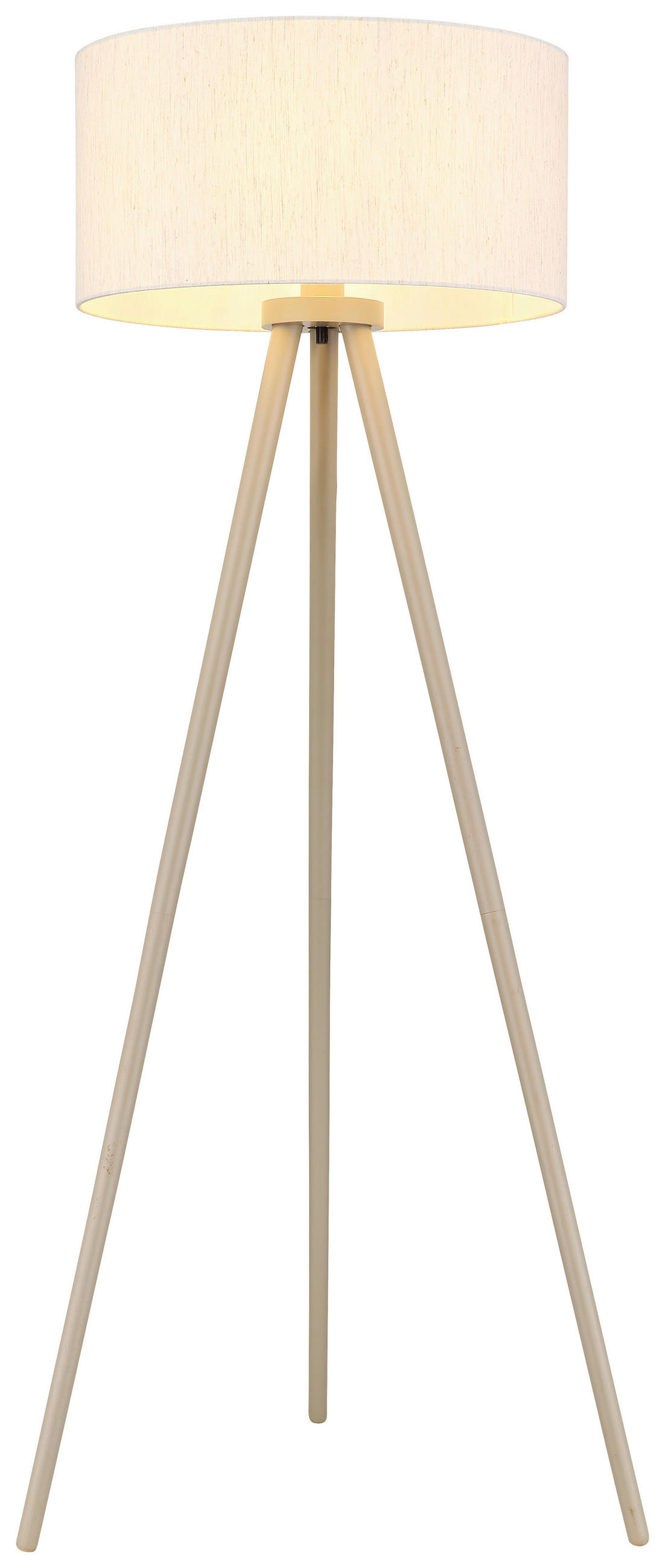 STEHLEUCHTE Stabilo 57/148 cm  - Sandfarben/Naturfarben, Natur, Holz/Textil (57/148cm) - Globo