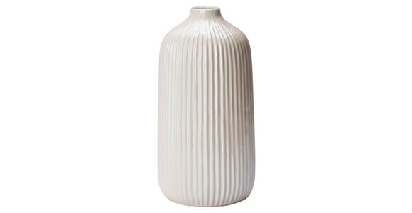 VASE 21,5 cm  - Weiß, Design, Keramik (10,5/21,5cm) - Ambia Home