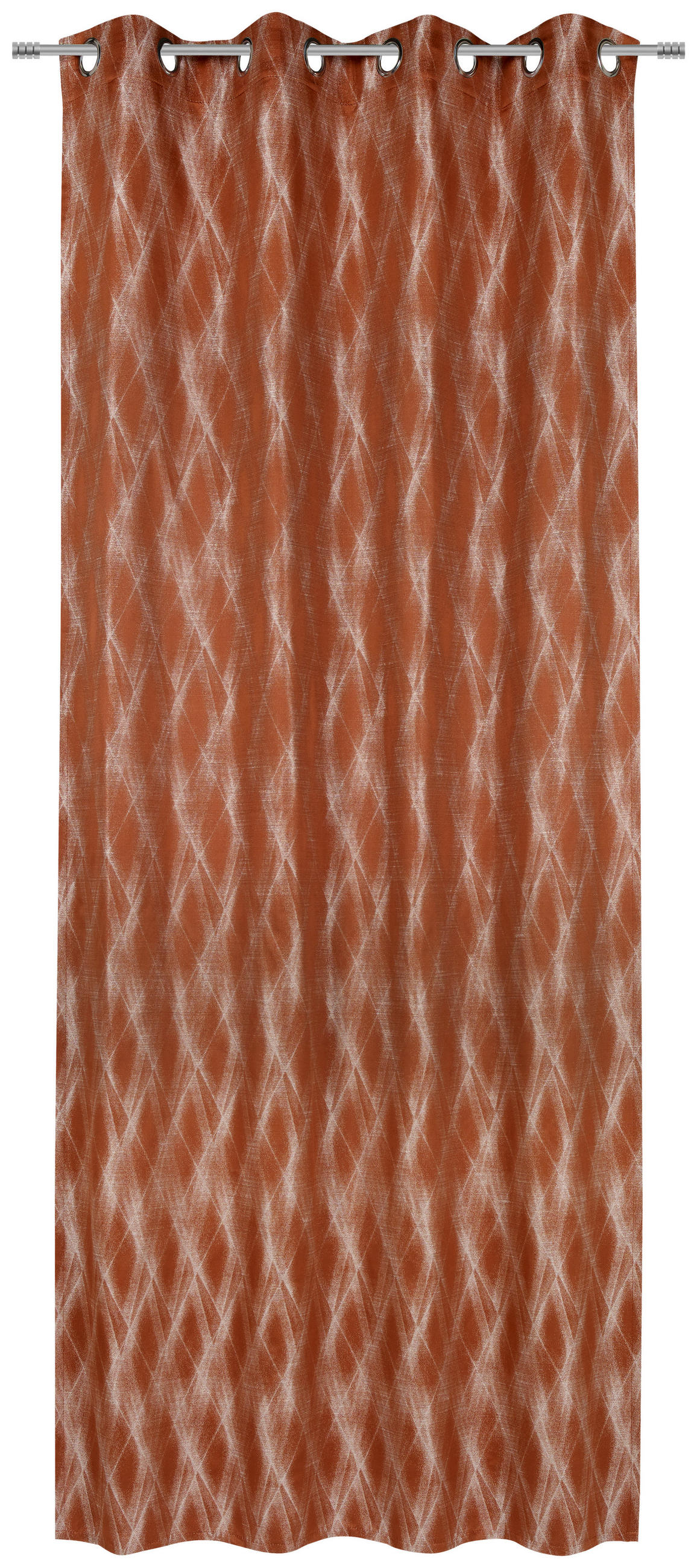 ÖSENSCHAL Narvik blickdicht 135/250 cm   - Terracotta, Design, Textil (135/250cm) - Ambiente