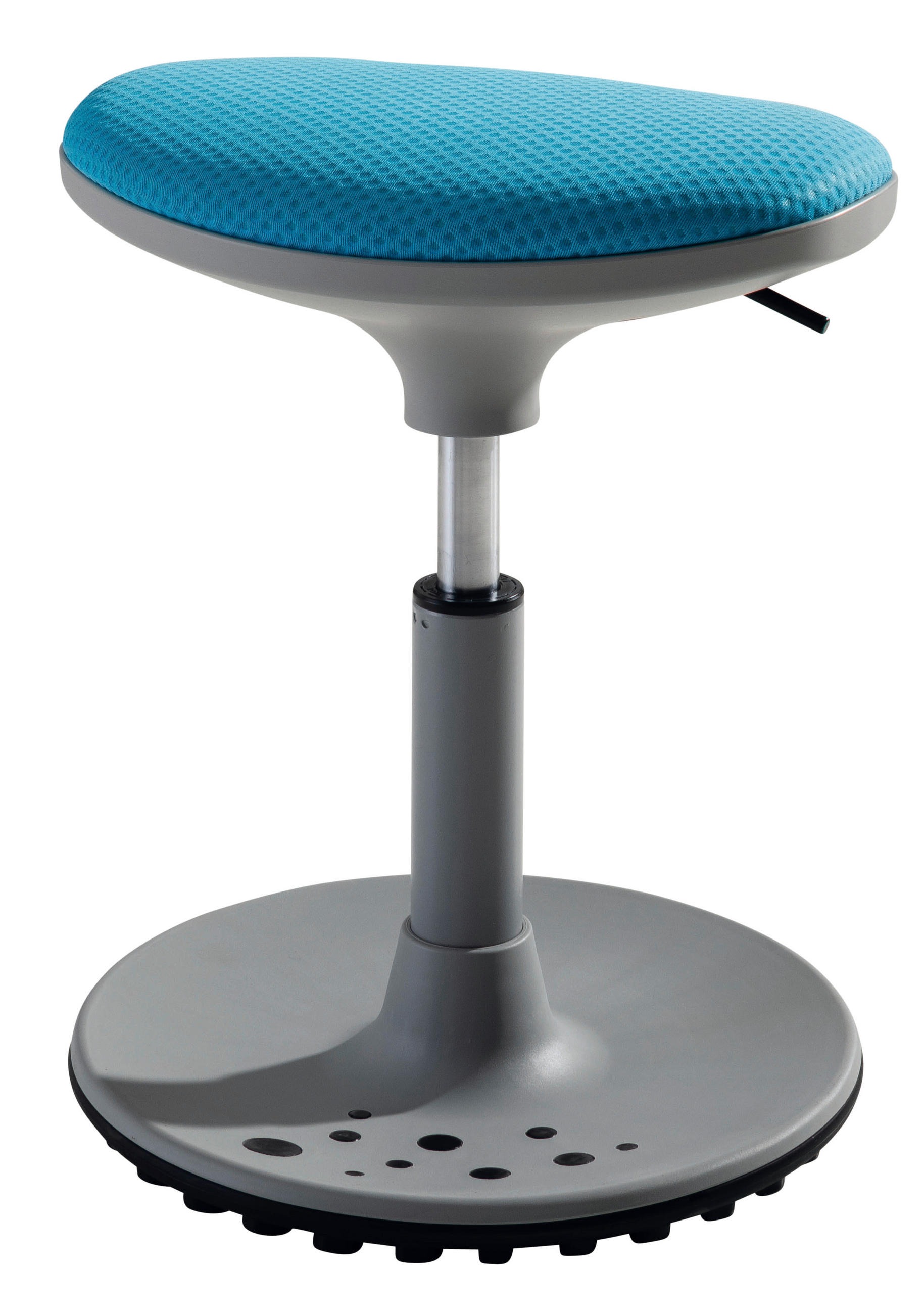 BÜROHOCKER Blau, Grau  - Blau/Grau, Design, Kunststoff/Textil (38/48/27,5cm) - Paidi