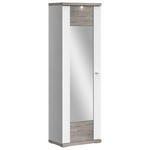 GARDEROBENSCHRANK  in 65/206,6/41,6 cm  - Chromfarben/Eichefarben, Design, Holzwerkstoff/Metall (65/206,6/41,6cm) - Xora