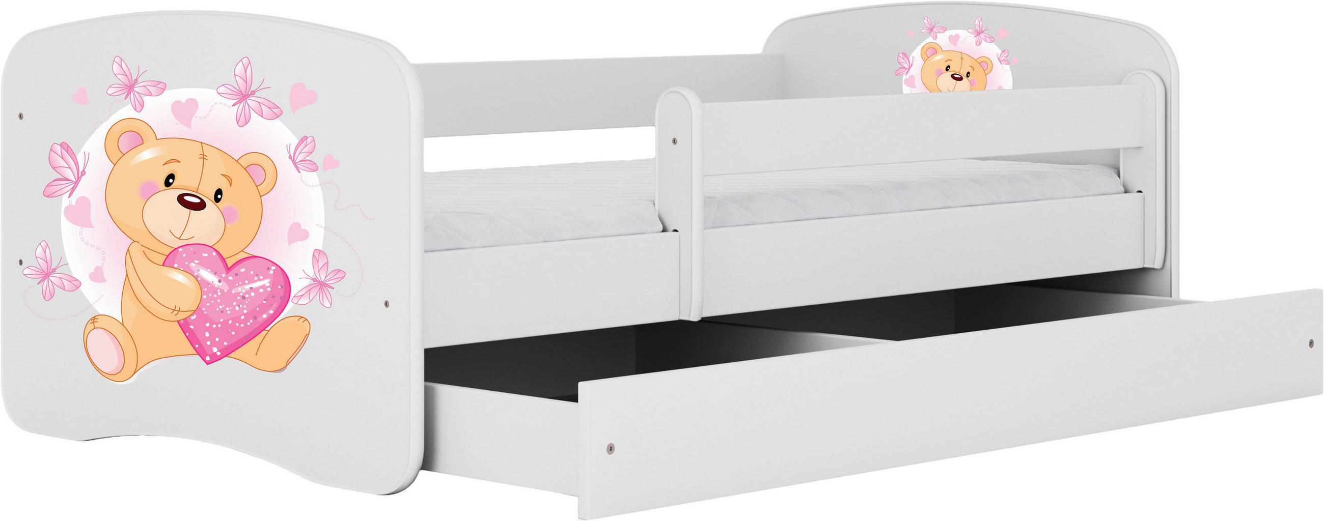 KINDER-/JUNIORBETT - Birkefarben/Weiß, MODERN, Holz/Holzwerkstoff (80/160cm) - MID.YOU