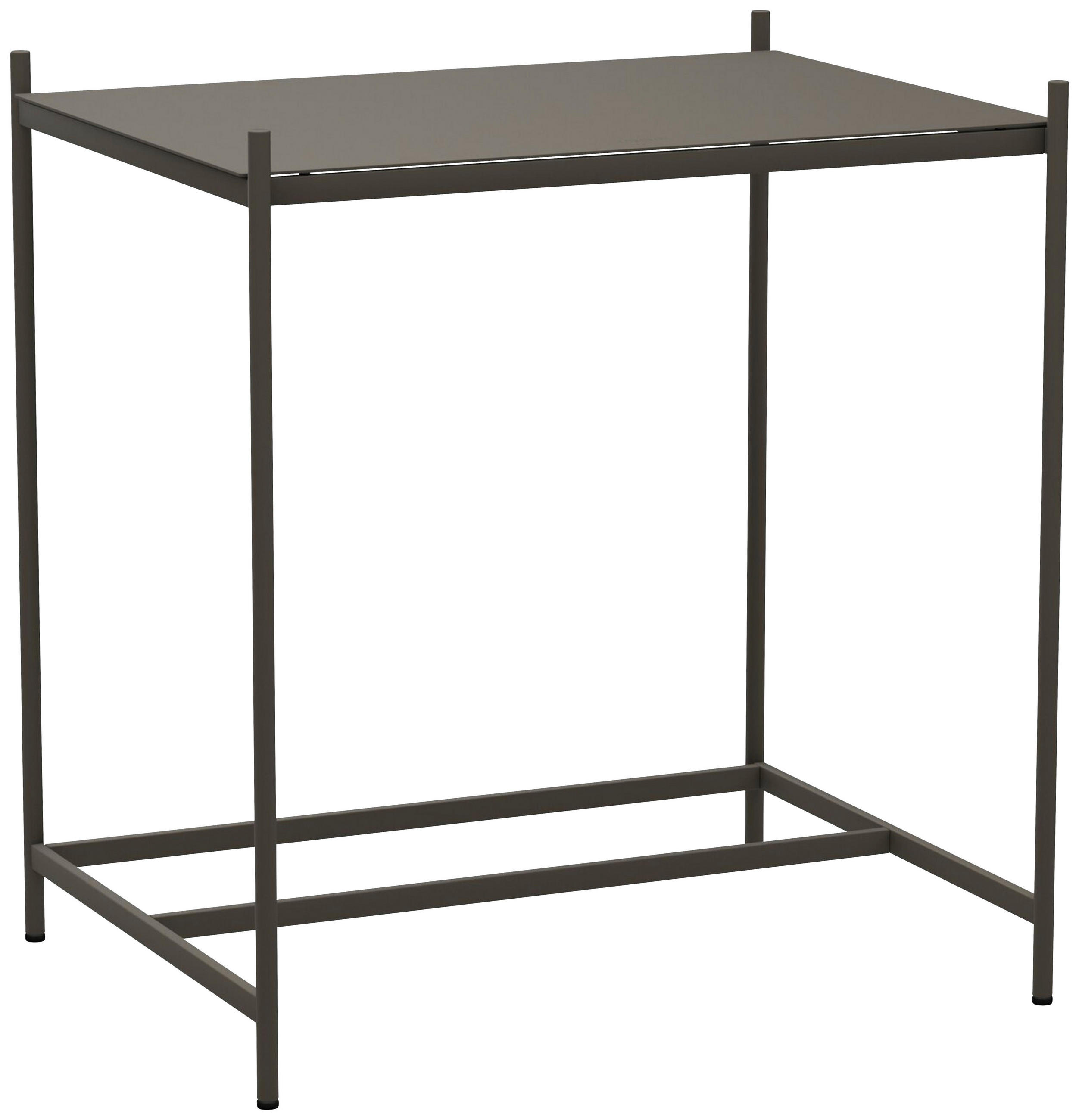 GARTENBEISTELLTISCH 65,5/51/71 cm Metall  - Graubraun, Basics, Metall (65,5/51/71cm) - Joop!