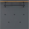 GARDEROBENPANEEL  in 88/88/29 cm  - Eichefarben/Anthrazit, Design, Holzwerkstoff/Metall (88/88/29cm) - Dieter Knoll