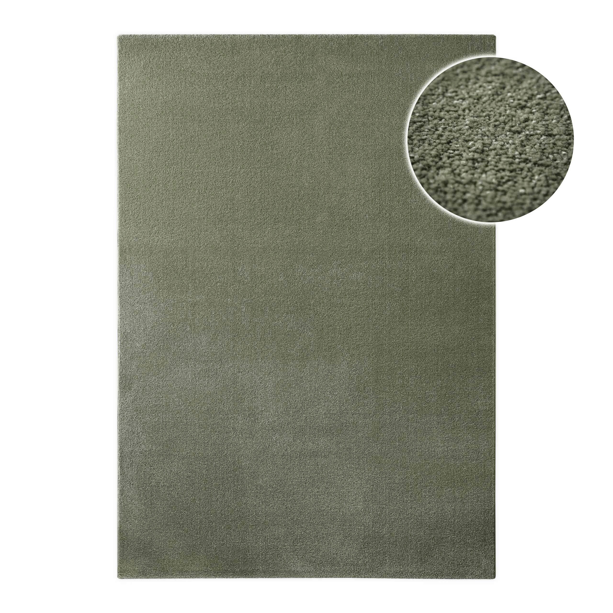 WEBTEPPICH  Wohnzimmer 140/200 cm Esprit Olivgrün rechteckig  - Olivgrün, Basics, Textil (140/200cm) - Esprit