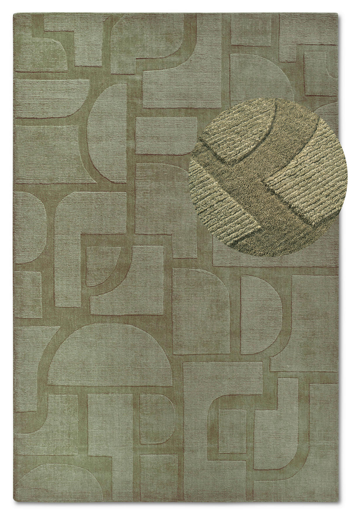HANDWEBTEPPICH 160/230 cm Kollektion 1906 Grün  - Grün, Basics, Textil (160/230cm) - Villeroy & Boch