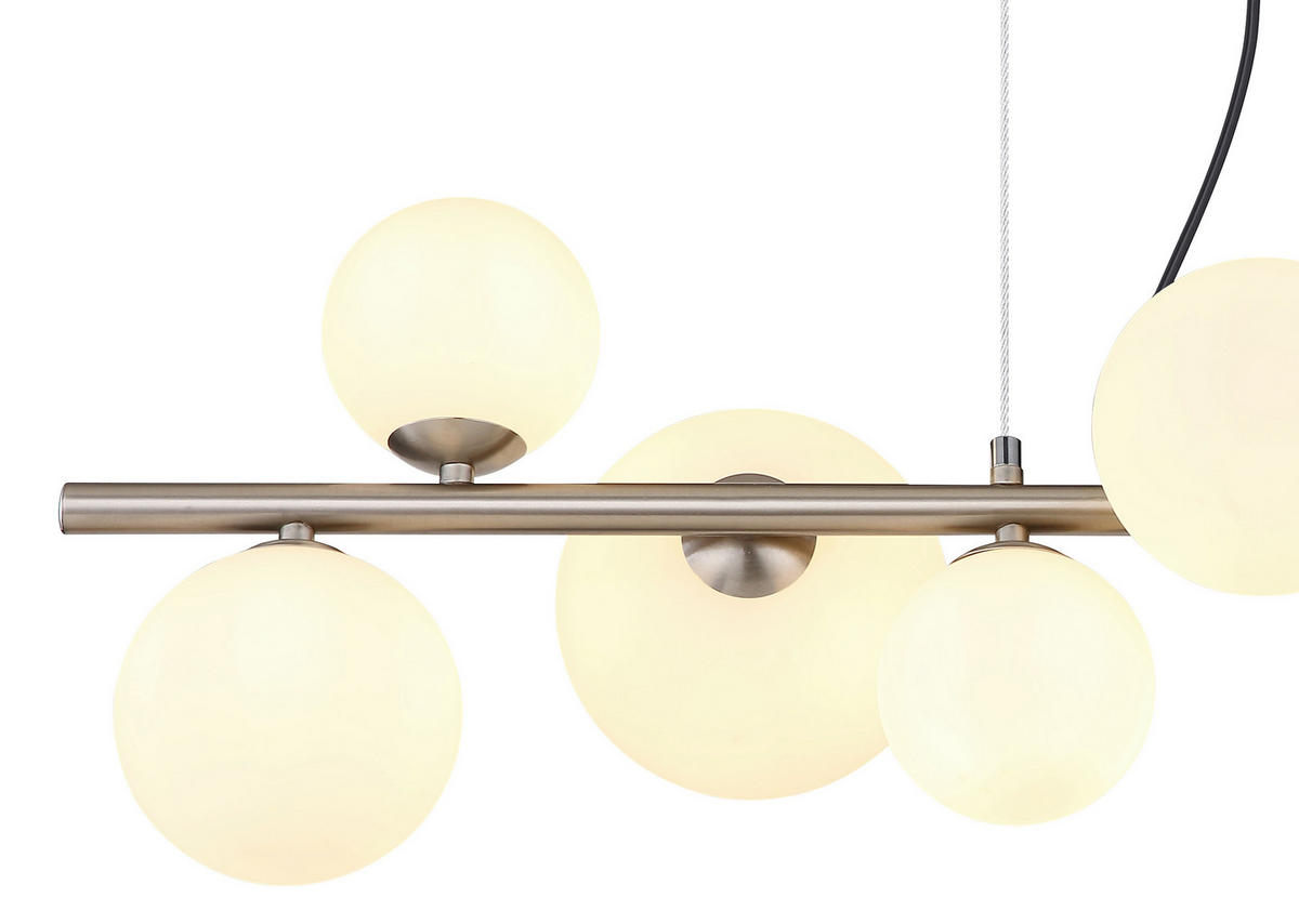LED FÜGGŐLÁMPA 87/34,5/120 cm  - opál/áttetsző, Konventionell, műanyag/Üveg (87/34,5/120cm) - Globo