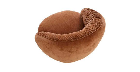 DESIGNSESSEL in Flachgewebe Kupferfarben  - Schwarz/Kupferfarben, Design, Textil/Metall (101/79/96cm) - Landscape