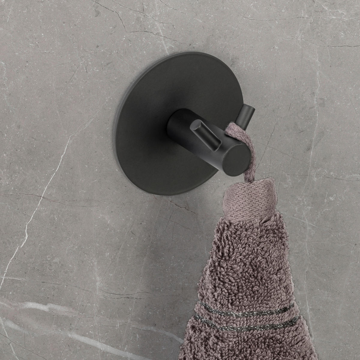 HAKEN  in Schwarz  - Schwarz, KONVENTIONELL, Metall (7/7/5cm) - Schöner Wohnen