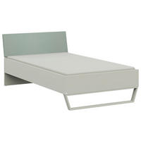BETT 120/200 cm  Salbeigrün, Weiss   - Weiss/Salbeigrün, Design, Holzwerkstoff/Textil (120/200cm) - Cantus